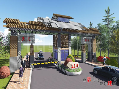 上王埠安置區(qū)主入口景觀